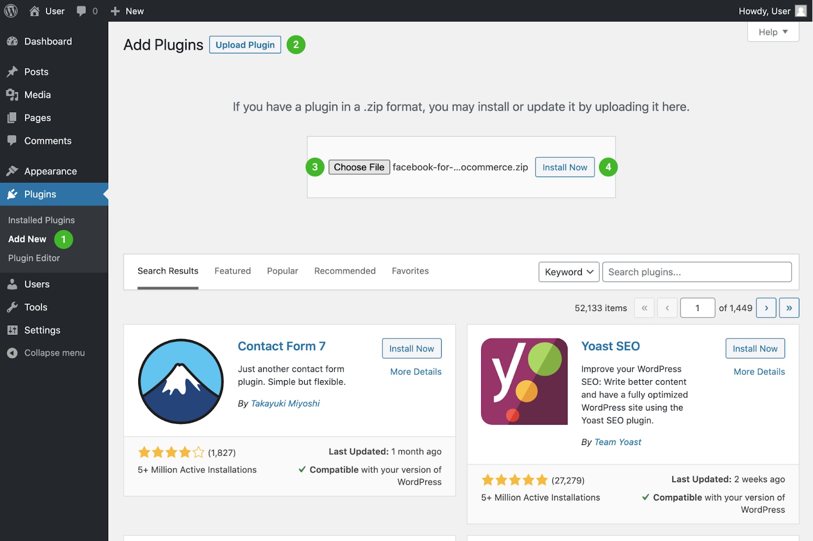 Add Plugins in WordPress